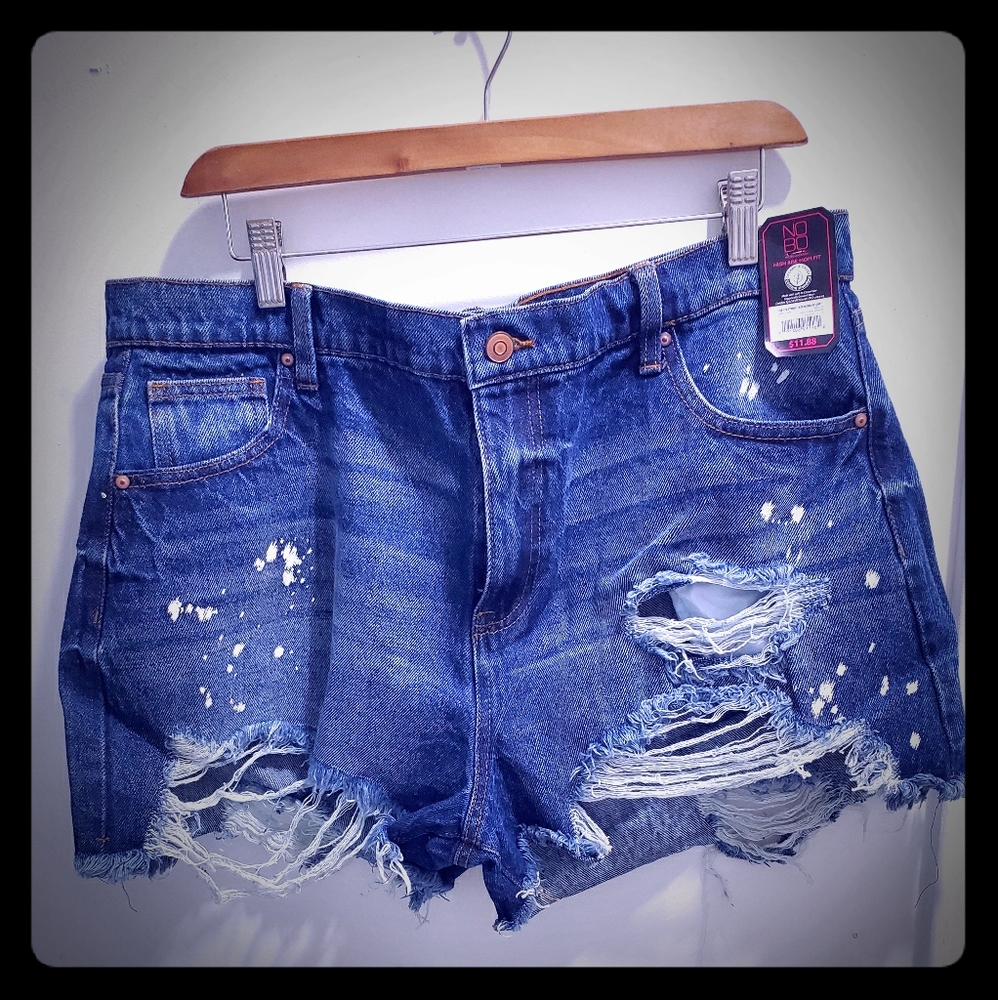 Denim shorts